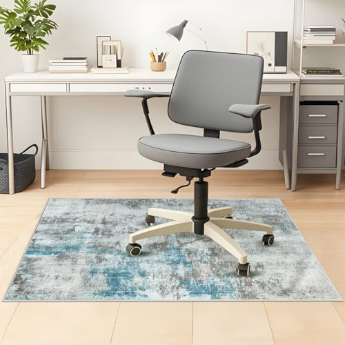AmiRest Office Chair Mat 120 x 150 cm, Floor Protector for Office Chair, Anti-Slip Desk Chair Mats, Computer Rolling Chairs Mat Hard Floor for Home and Office, Machine Washable