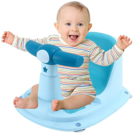 Badewannenstuhl Baby,Badestuhl für Baby | Verstellbarer Badesitz für Kleinkinder | Babybadesitz, Babypartystuhl mit starkem Saugnapf für Babys ab 6 Monaten
