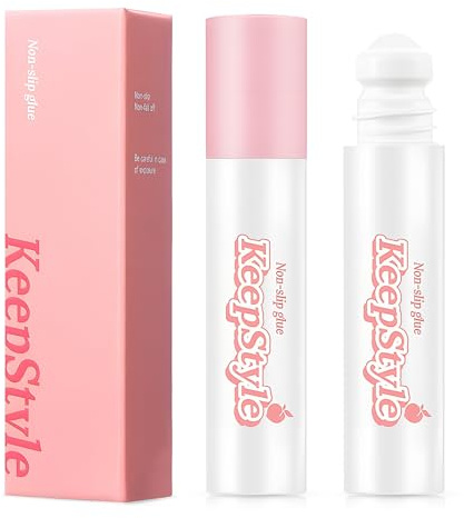 SHOPPGO Adesivo Per Tessuti, Fashion Tape, Colla per Tessu, TColla per Calze Compressive, Adatto per Calze a Compressione, Collant, Reggicalze, Gonne, Fissato Saldamente, Compatto e Portatile, 2PC