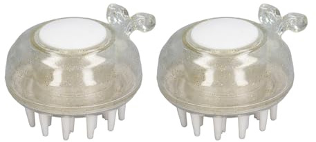 HPZIHUIT 2 uds cepillo de champú para el cabello forma de ballena cepillo de champú para el cuidado del cuero cabelludo prensado masajeador de cuero cabelludo de goma suave para