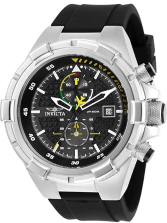 INVICTA Reloj Analógico para Hombres de Cuarzo con Correa en Silicona 28102