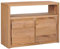 vidaXL Teakholz Massivholz Sideboard mit 2 Türen Fach Kommode Anrichte Schrank Standschrank Mehrzweckschrank Beistellschrank 80x30x60 cm
