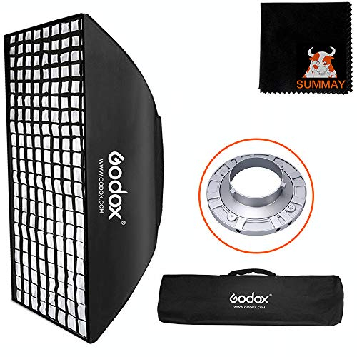 GODOX 70cm x 100cm Studio Flash Honeycomb Grid Softbox con Bolsa de Transporte para Bowens Mount Flash Speedlite (SB-FW70100)