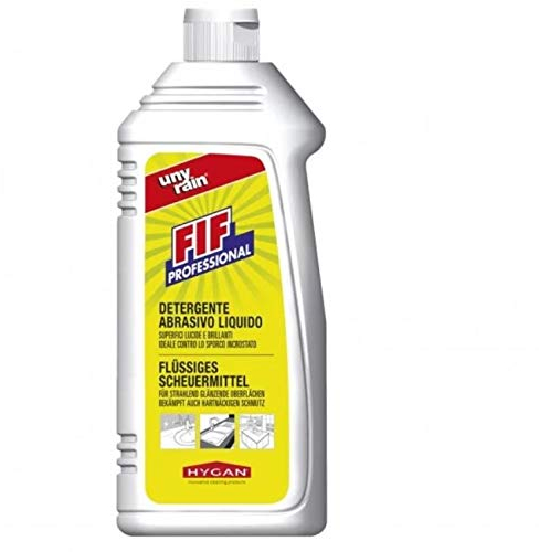 Blanc HYGIENIC Profi-Scheuermilch unyrain FIF PROFESSIONAL, 6x 500 ml Flaschen – Poliermittel für jegliche harte Oberflächen in Küche und Bad, Scheuercreme reinigt mild abrasiv