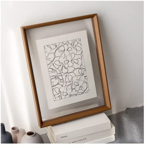 FASHION YO Photo Frame Beech Wood Picture Frames for Desk Double Sided Decor Family Friends Gifts 4x6 8x6 7x5 Portrait & Landscape (Oak 8x6(15.2 * 20.3CM))