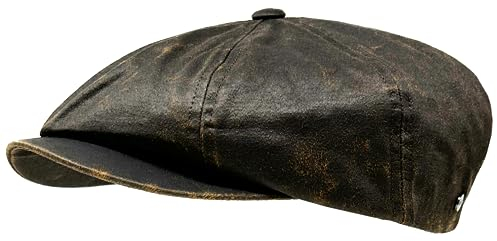 WEROR Schiebermütze Herren – Schirmmütze Flatcap Herrenmütze mit Schirm - Vintage Cap - WEROR-413.1 (56, 57, Braun)