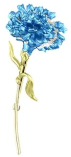Broche En Strass Femmebroche Œillet En Émail Pour Femmes Plante Corsage Fleur Accessoires De Costume Floral