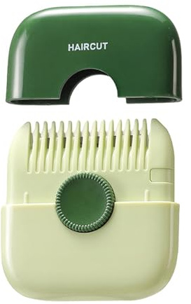 Peine de corte de pelo - 2 en 1 cortapelos para hombres, cortapelos desmontable con doble cabezal antipolvo, disponible para barbero