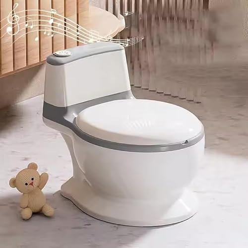 Pot Bébé toilette avec son de chasse d'eau, toilette d'apprentissage pour enfant de 1-4 ans, 0-20 kg, nettoyage facile.