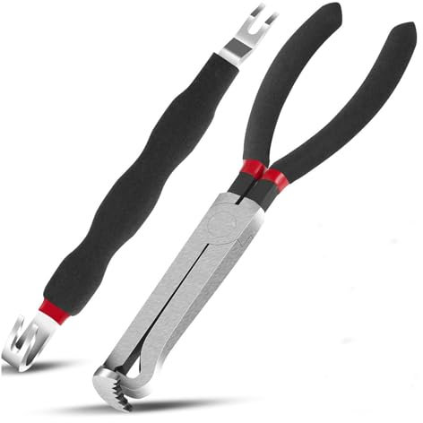 2 Datorer Elektrisk Kopplingstång, Elektrisk Anslutningsavskiljare med Dubbeländ, Icke -glidgrepp, Automotive Terminal Removal Tool