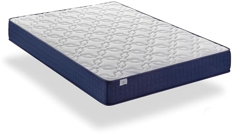 FUSIONHOME - Colchón Viscoelástico 80x190 Viscoessential - Doble Cara Verano/Invierno Tejido Transpirable Aloe Vera Firmeza Media - Altura 14 cm - Viscoelastica de Alta Densidad - Antiácaros