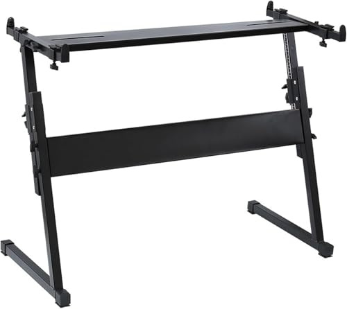 Soporte De Teclado De Piano Estilo Z Ajustable Y Portátil Soporte De Música Resistente Se Adapta A Pianos Eléctricos De 61-88 Teclas Mesa De Teclado Musical Resistente