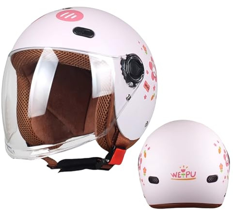 Casco Infantil Homologado DOT Para Motocicleta, Quad, Patinete, Kart Y Otros Vehículos Todoterreno De 4 A 15 Años. H,48-56cm