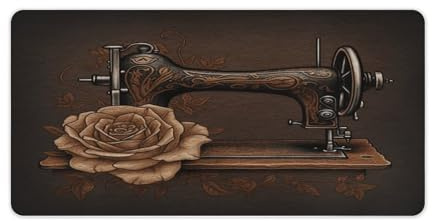 Ros- och symaskin skrivbordsmatta mode stor musmatta halkfri gummimusdyna vattentät skrivbordsunderlägg för datortangentbord bärbar dator, hemmakontor tillbehör 60 x 30 cm