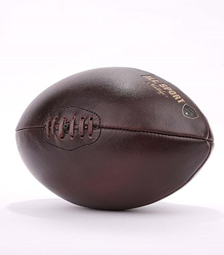 ALL SPORT VINTAGE – Balón de Rugby T5 – Chocolate – Sin base – Marca francesa