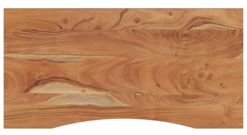 vidaXL Piano Scrivania 110x60x2,5cm Rettangolare Legno Massello Acacia, Piano per scrivania in Legno, Piano per scrivania da Ufficio, Piano