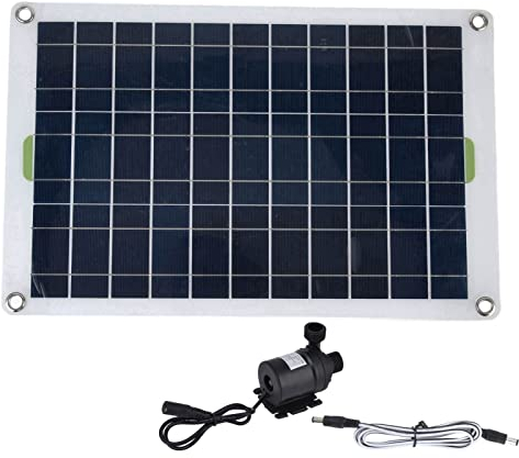Kit de Pompe à Eau Solaire Pompe de Bassin Solaire 800L/h 12V DC Pompe de Fontaine Solaire, Alimentation par Panneau Solaire, Champ D'application : Ménage, Voiture et Bateau,