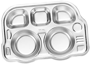 Cabilock Plato Dividido Para Servir Comidas Alimentación Saludable y Control De Porciones