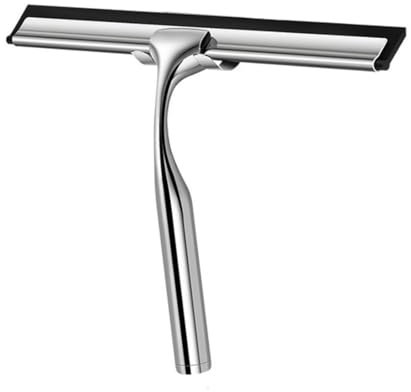 CATOR Tergivetro Per Doccia In Acciaio Inossidabile con Gancio adesivo, Argento Tira Acqua Da Doccia, Maniglia Corta Pulisci vetro Doccia, Tiraacqua Vetri Doccia, Può Pulire Bagno, Piastrelle