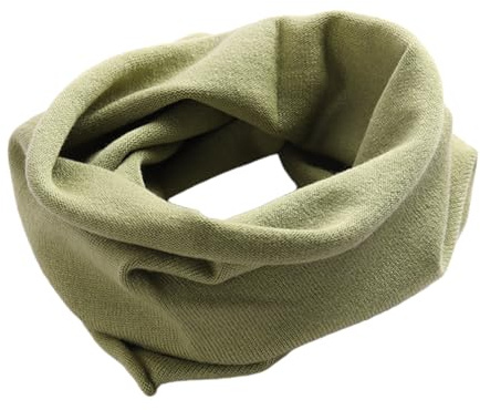 YWTAENOH Cashmere Knitted Loop Scarf Warmer Cold Weather Neck Gaiter Soft Chunky Scarf for Men and Women