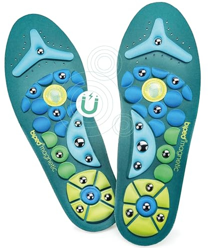 biped Original Magnetic Solette per plantare per uomo e donna - plantare per scarpe da lavoro e scarpe casual - anche per fascite plantare, piede piatto e per massaggio plantare z2930(L = 44-47)