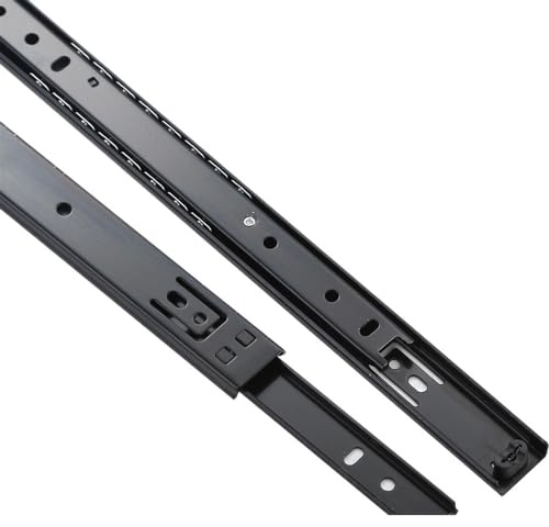 Guide per cassetti Hardware for la casa 2710 binario di guida a due sezioni in acciaio laminato a freddo armadio for hotel domestico scorrimento for cassetti a muto ispessito(16 inches 400mm)