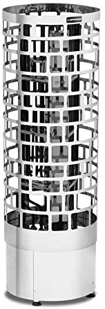 Uniprodo Poêle Poele Radiateur Électrique Chauffage À De Pour Sauna Bain Finnois Chaleur Sèche Sec UNI_SAUNA_V6.0KW (Pour Cabines De 5-9 m³, 30-110 °C, Capacité 60 kg, Inox)