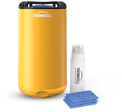 Thermacell Halo Mini Protector Midge & Mosquitoes Protector Citrus 3x4h Heat Activated Mats 1 Butane Cartridge no Midges or Mosqitoes 20 Sq Mtr Area Barbecue Garden Patio Beach Pool Forest no Smell