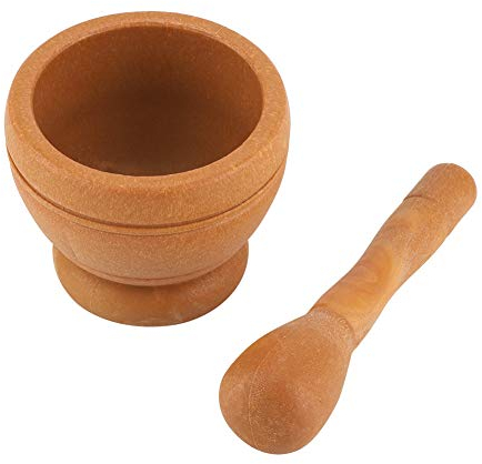 Ensemble Mortier et Pilon, Mortier Pilon Cuisine, Broyeur Manuel en Plastique, Bol de Broyage 2 en 1 pour Ail épices Grains de Café Thé(#2)