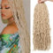 Mscat 24 Inch Nu Faux Locs Crochet Hair 7 Packs Pre looped Blonde Gypsy Locs Crochet Hair Synthetic Goddess Faux Locs Braids Hair Extensions 27#