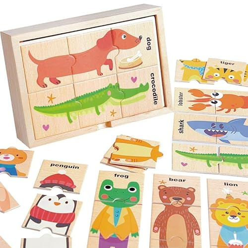 KUKUTrue® Juguete Montessori 2 3 4 5, Juegos Niños 2 Años, Puzzles 2 Años, Juguete de Motricidad, Motricidad Fina, Coordinación Mano-Ojo, Regalo 2-5 Niños Niñas