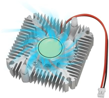 PCI Fan, Aluminum Graphics Card Cooling Fan with 55mm Chip Hole Distance, Compact Heatsink for Video Editing, Business, Office, and Home Computer Use