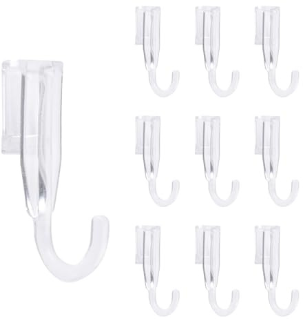 INCREWAY Transparente Kunststoffhaken für Luffa-Schwamm, Badezimmer, Aufbewahrungskorb, Haken, 150 Stück
