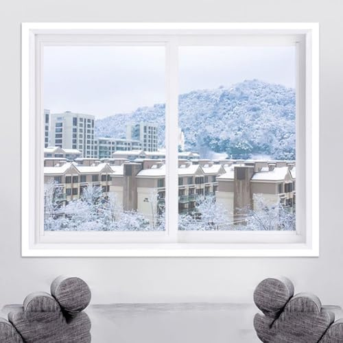 Ventana transparente de polietileno para kit de película, aislamiento de invierno, protección contra el frío, resistente al viento, sello térmico para calentar corrientes de aire y polvo, reutilizable