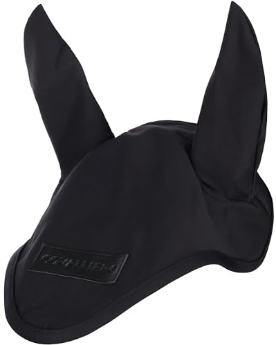 Covalliero FS26 flugbalaclava - hästöronskydd - elastiska flugöron - Insektsskydd för häst - Hästtillbehör i svart (svart)