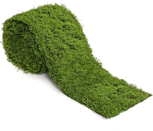 Artificial Moss Mat for Crafts 4 x 47 Green Fake Moss Roll Plants Decor | Betylifoy Faux Moss Mat for Decorating Green Fake Grass Mat Planters DIY Table Centerpieces Fairy Garden Wedding Decor