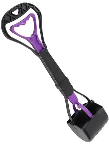 LICAEVEY Pelle à Crottes de Chien, Outil de Ramassage Ergonomique à Long Manche, sans Courbure, Grande Morsure pour Chiens de Taille Moyenne et de Grande Taille, Nettoyage de Jardin Multi-Usage