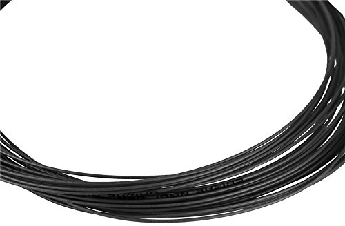 Rengue Cuerda de Bádminton de Nailon de 6 Colores, 10 M de Longitud con Alta Elasticidad y Resistencia para Accesorio de Raqueta de Bádminton (Black)