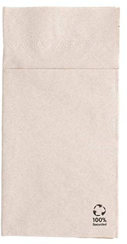 García de Pou 1000 Unidades - 212.49 Servilletas Canguro Ecolabel con 2 Capas, 18 G/M2, 40 x 40 cm, Natural
