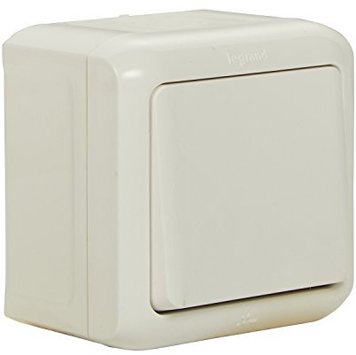 Legrand, Feuchtraum Aufputz Wechselschalter, Spritzwassergeschützt (IP44), zur Montage auf der Wand, 782363