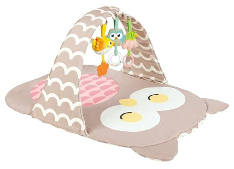 Hape Arco da gioco con gufo Sina, spessa e morbida, ideale anche per i viaggi, giocattolo per bambini fin dalla nascita