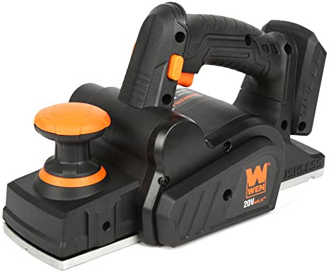 WEN 20653BT 20V Max Brushless Cordless 3-1/4-Inch Hand Planer (Tool Only – Battery Not Included), Black