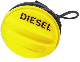 1 PC SHLPDFM Yellow Diesel Fuel Cap Fuel Tank Cap LR053666 Fits for Land Rover Discovery 3 4 5 Range Rover Evoque/Sport TDV6 Jaguar XF