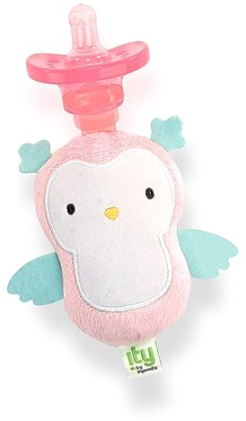 Ingenuity, ity by Ingenuity Cozy Coo, BPA-freier und Silikonschneller in medizinisch unbedenklicher Qualität, Plüsch-Eule, Unisex, für Neugeborene und ältere Kinder - Nally