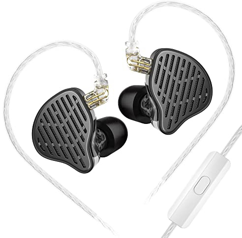 KZ x HBB PR2 in ear monitor hörlurar KZ öronsnäckor 13,2 mm planar magnetisk drivrutin spelöronsnäckor brusreducerande IEM hörlurar trådbunden med avtagbar kabel för musiker (med mikrofon)
