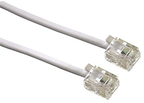 HAMA Cavo telefonico spina 6p 4c / spina 6p 4c, 3 metri, bianco