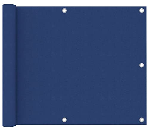 Bussandri Exclusive - Balkon-Sichtschutz Blau 75x500 cm Oxford-Gewebe