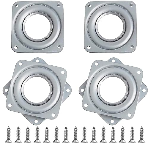 4 Pièces Plaque Tournante, Plaque Pivotante, 4 Pouces, pour les Meubles TV, les Tables à Manger et les Présentoirs