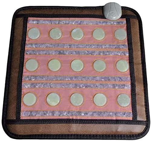 TMXKOOK Far Infrared Amethyst Mini Mat Heal And Relieve Pain Featuring 15 Real Jade Stones For Effective Infrared Heat Therapy And Crystal Healing