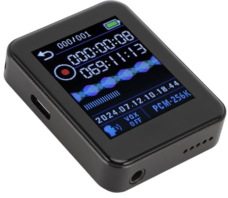 Röstinspelning, Ce Inspelare Ce Aktiverad Ingen Reducering HD-tidsinställd MP3-spelare Stäng Av Autospara Ce Inspelningsenhet för Daglig Användning 32GB (Yctze7ge6zik94g-11)